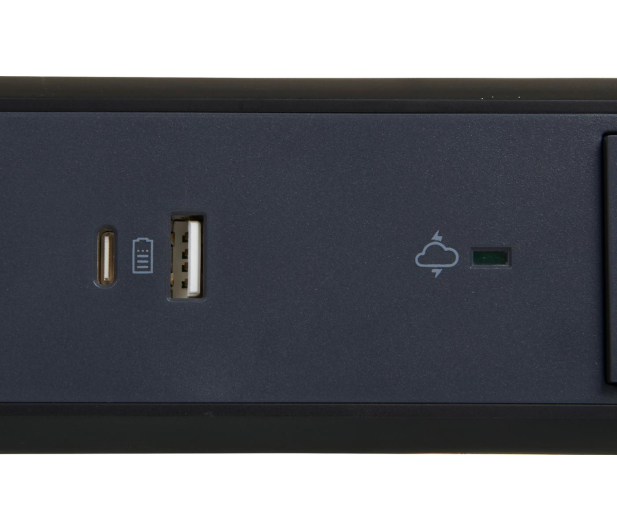 LEGRAND Przedłużacz ochronny - 5X2P+Z+USB AC 1.5M-CZARNY - 1047778 - zdjęcie 4